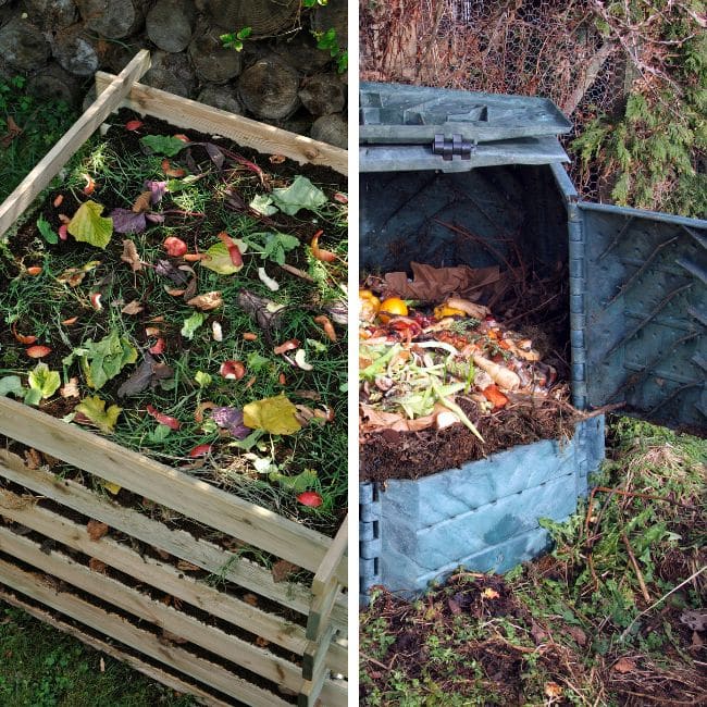 composteur en bois ou plastique